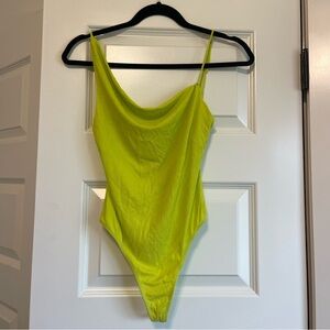 Neon green bodysuit